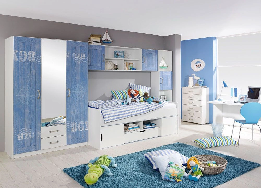 Дизайн - проект детской комнаты для двух мальчиков в морском стиле