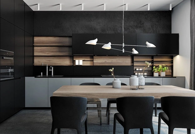 30 фотоидей для современного дизайна кухонь-гостиных: - Советы в блоге от mebelru