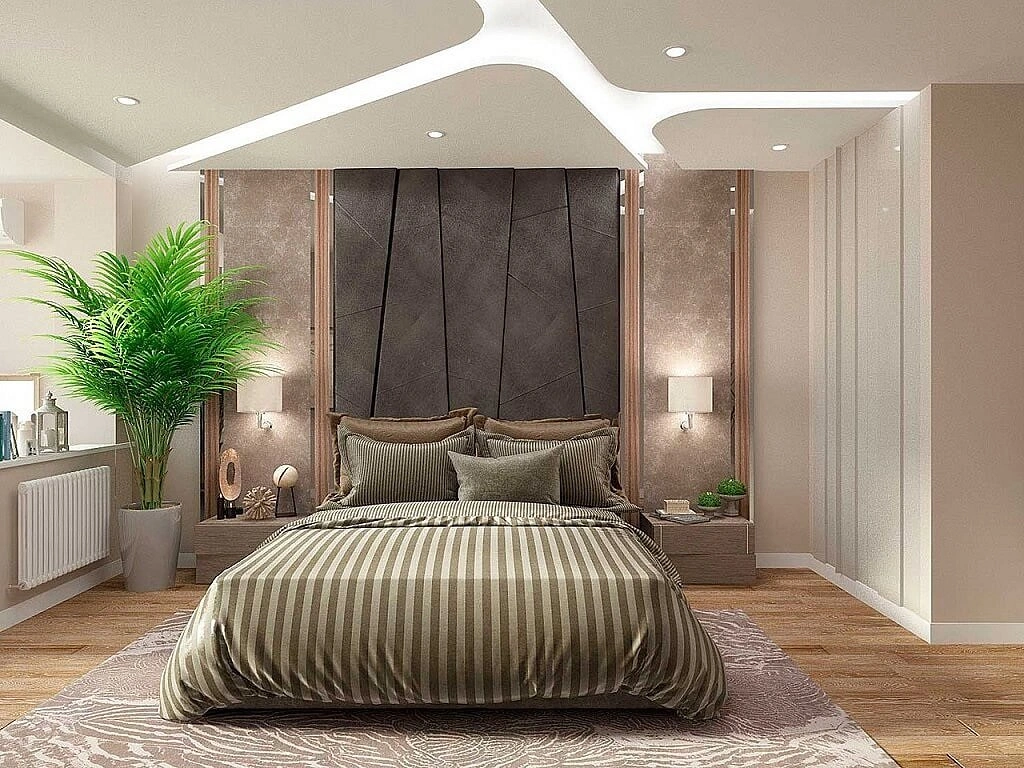 Спальни в стиле Экостиль - Дизайн спальни
