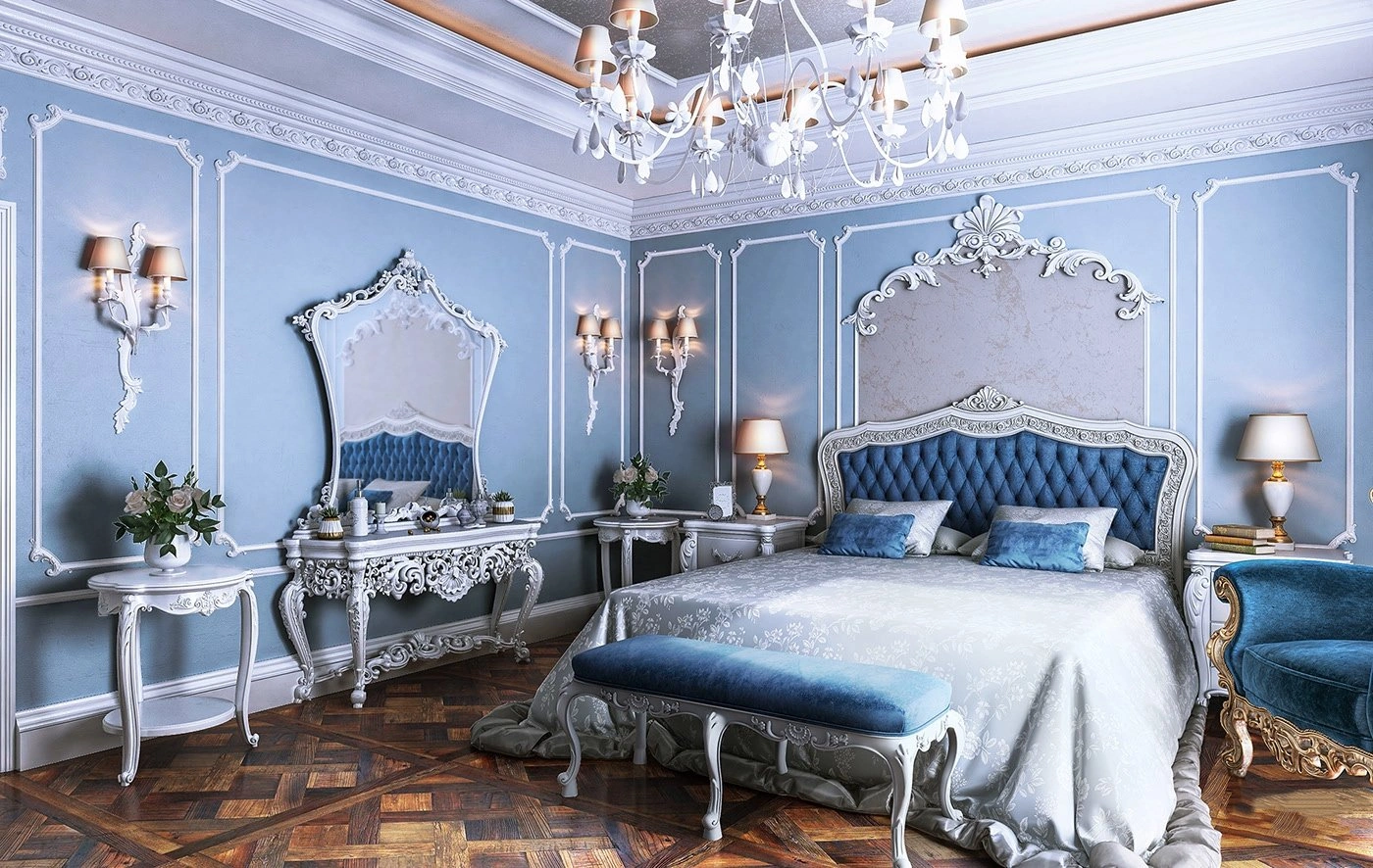 Спальня в стиле «рококо»